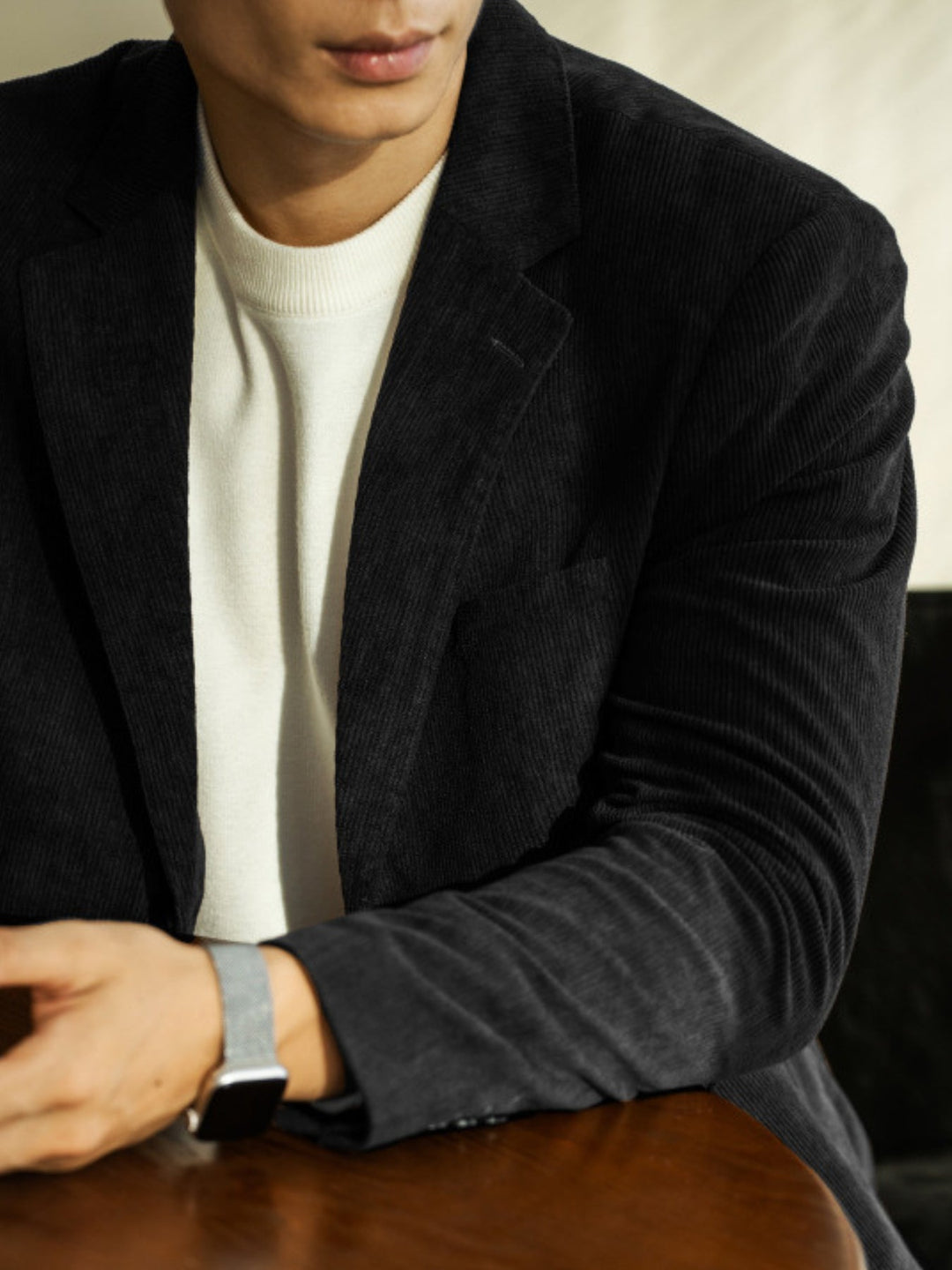 MV Corduroy Slim Fit Casual Suit Jacket