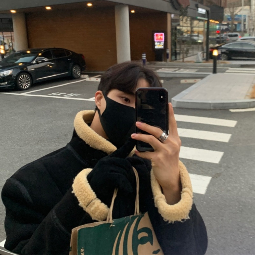 MV Suede Lamb Wool Pilot Jacket