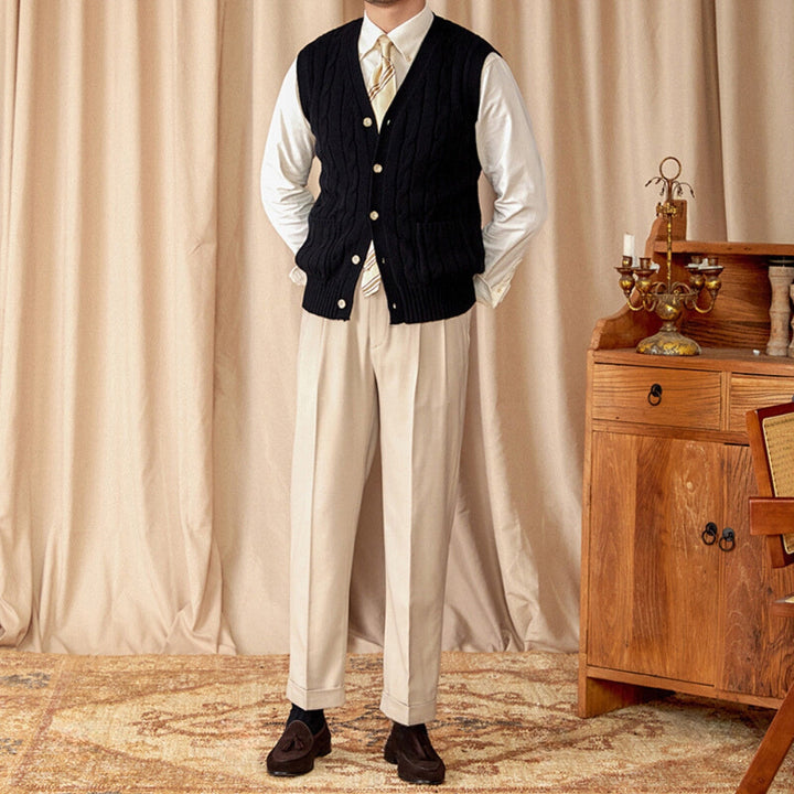 MV Knitted Woolen Vest Cardigan