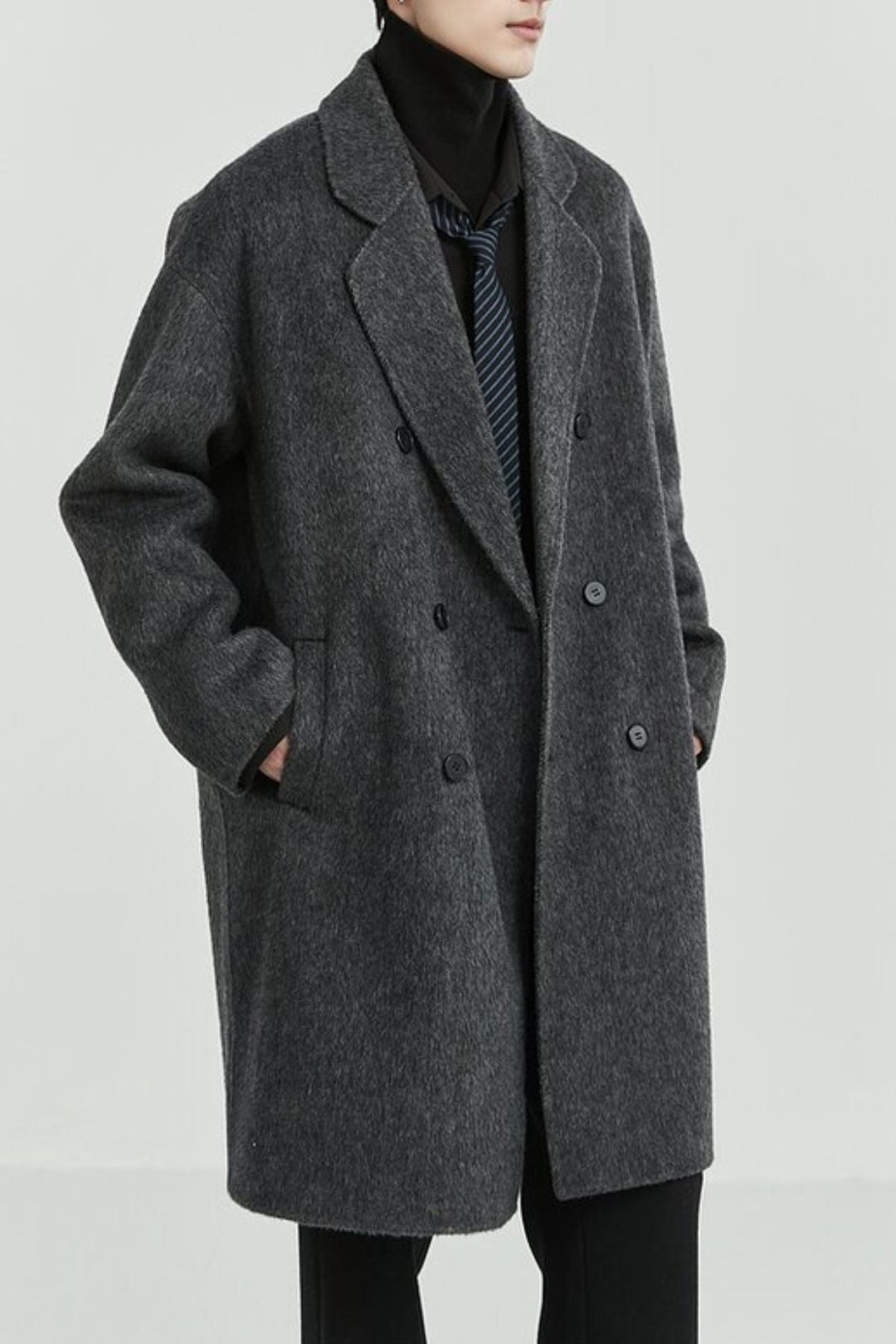 MV Double-Sided Woolen Mid-Length Coat
