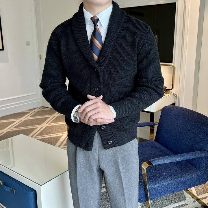 MV Old Money Knitted V-Neck Cardigan