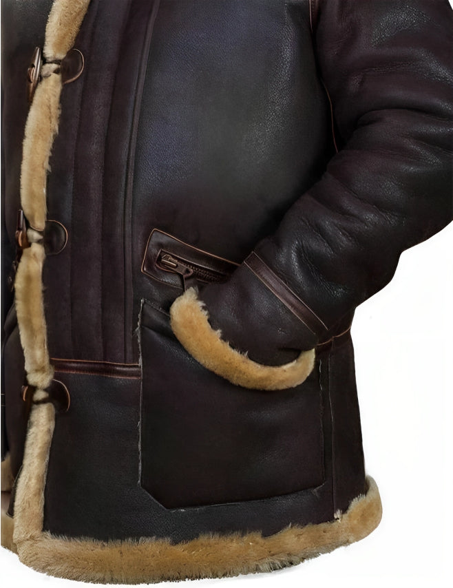 Detlef - Luxe Winter Jacket in Sheepskin Style | Last Day 80% Off!
