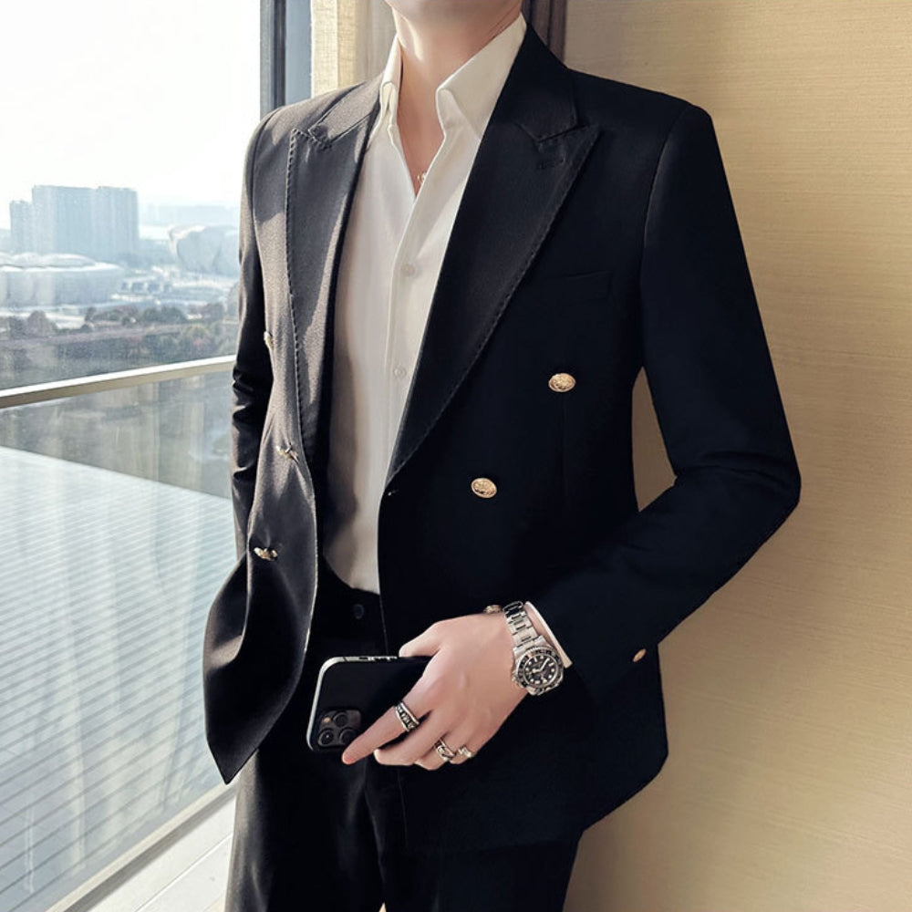 MV Elegant Double-Breasted Suit Jacket