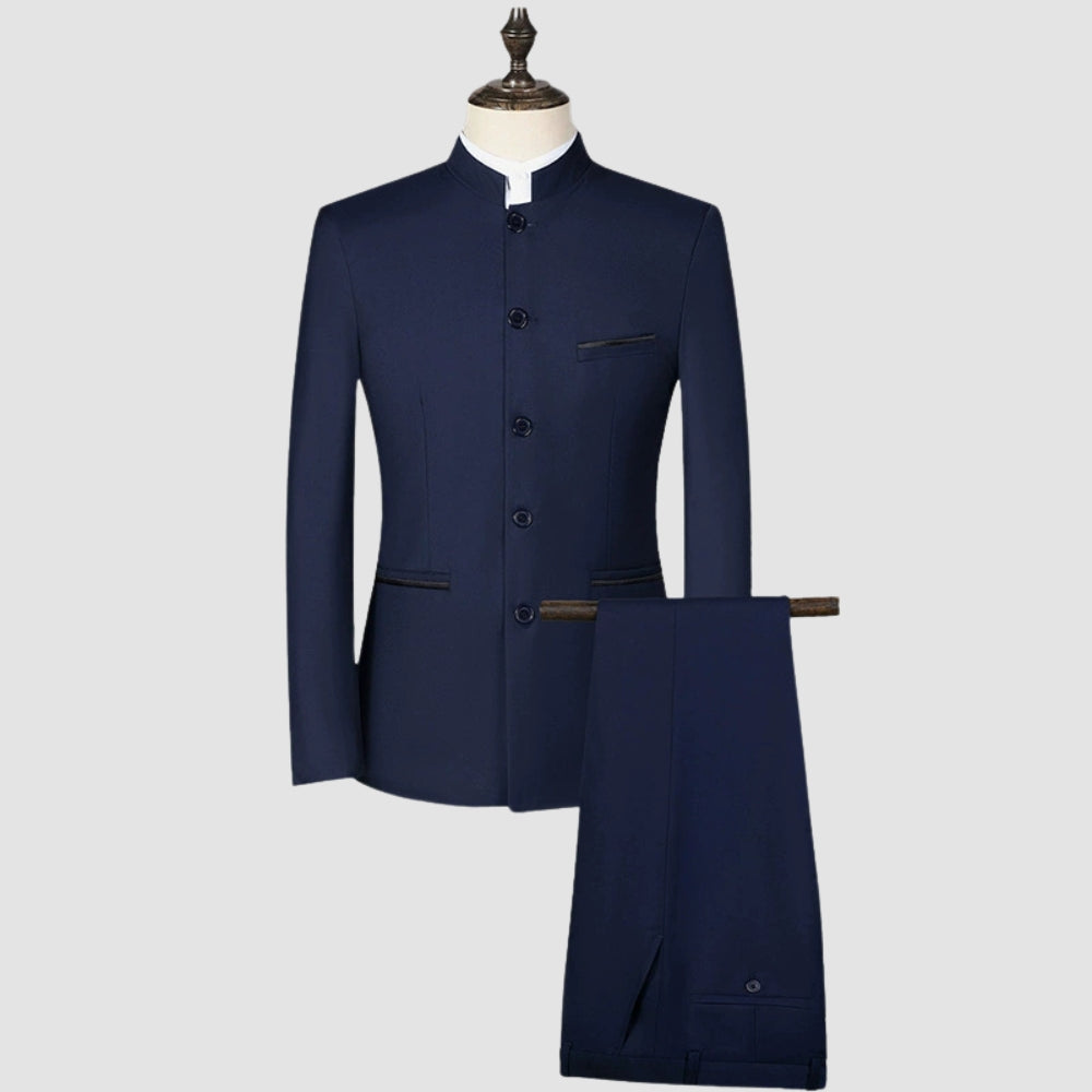 MV Stand-Up Collar Two-Piece Suit