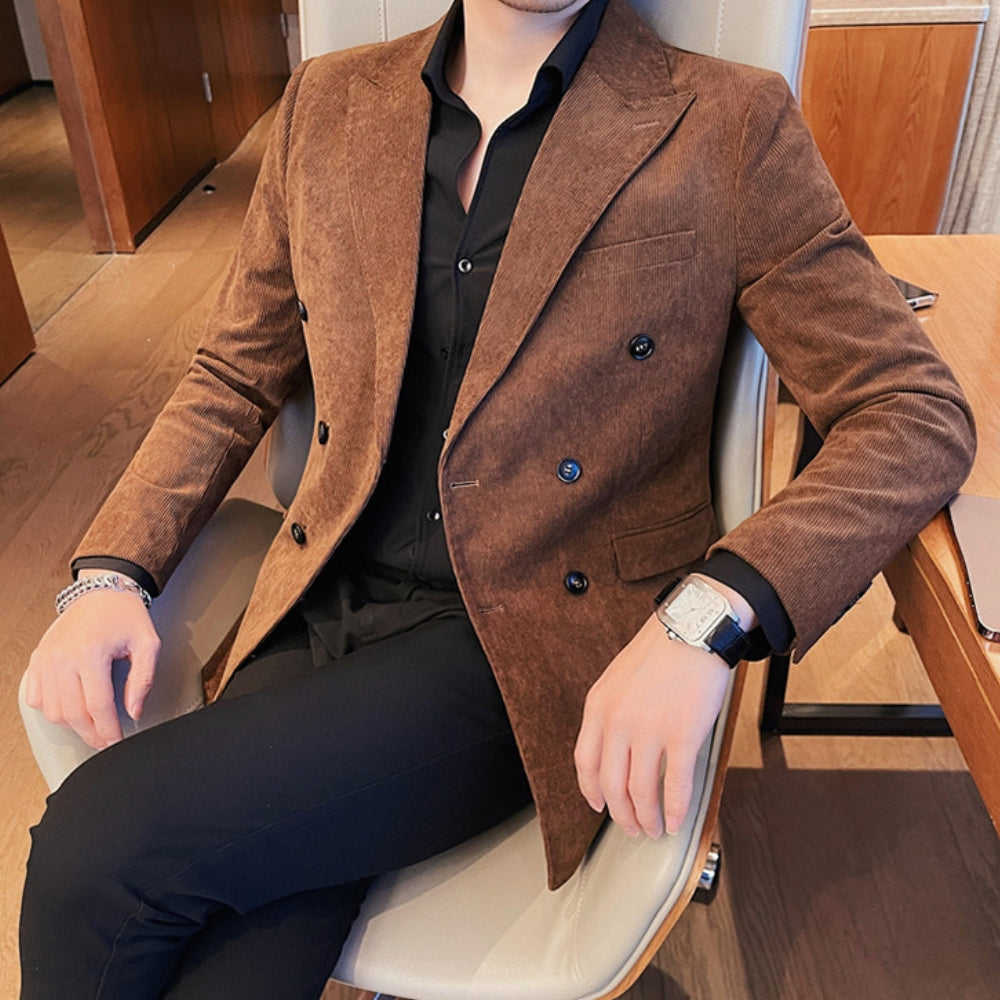 MV Double-Breasted Corduroy Jacket