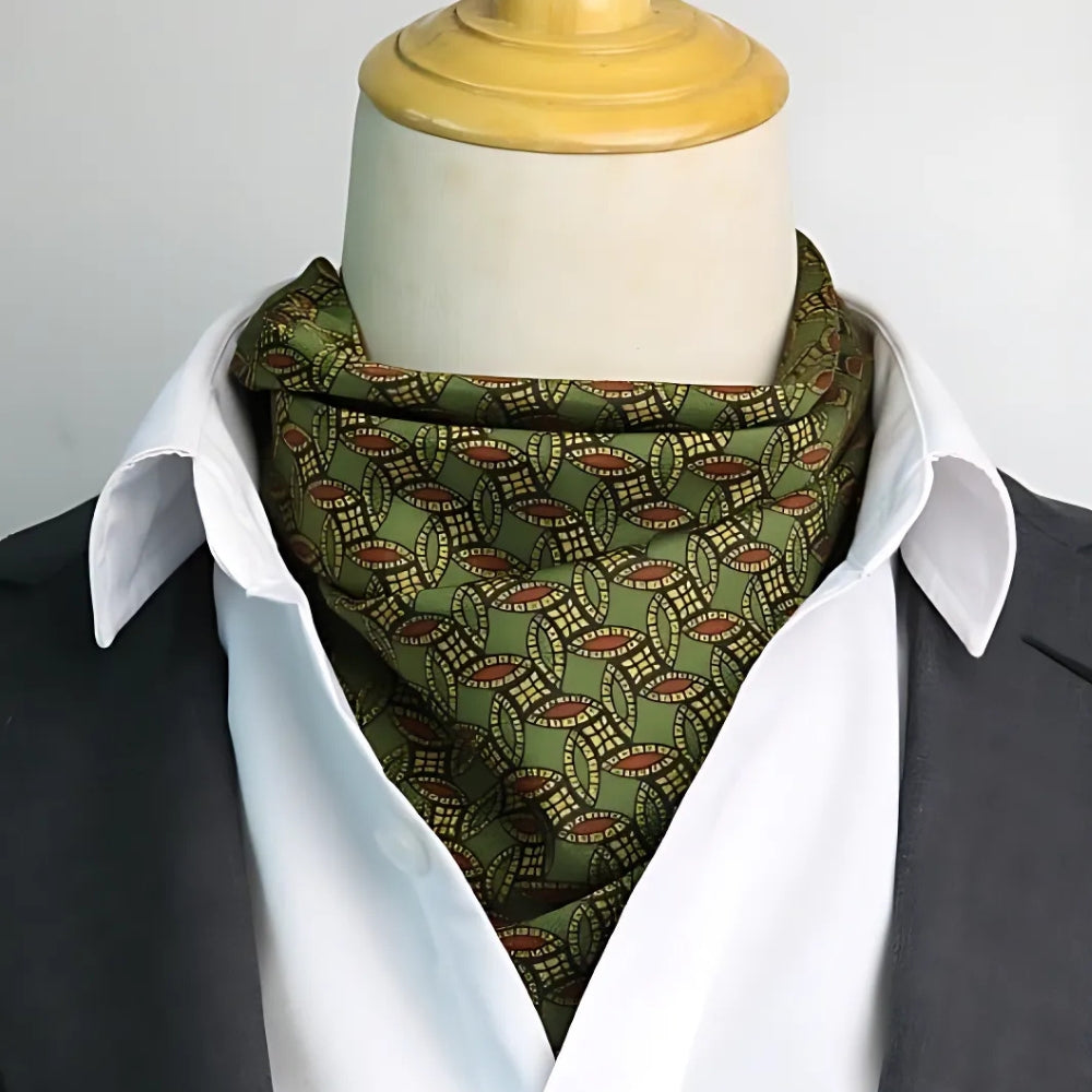 MV Retro Print Silk Scarf