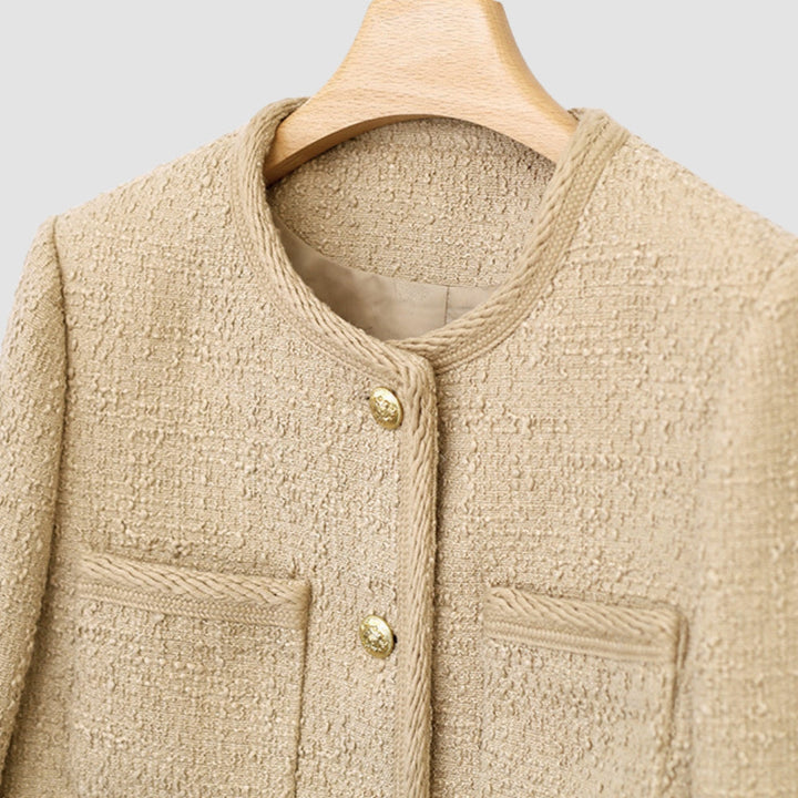 MV Milk Tea Wool Chanel-Inspired Jacket