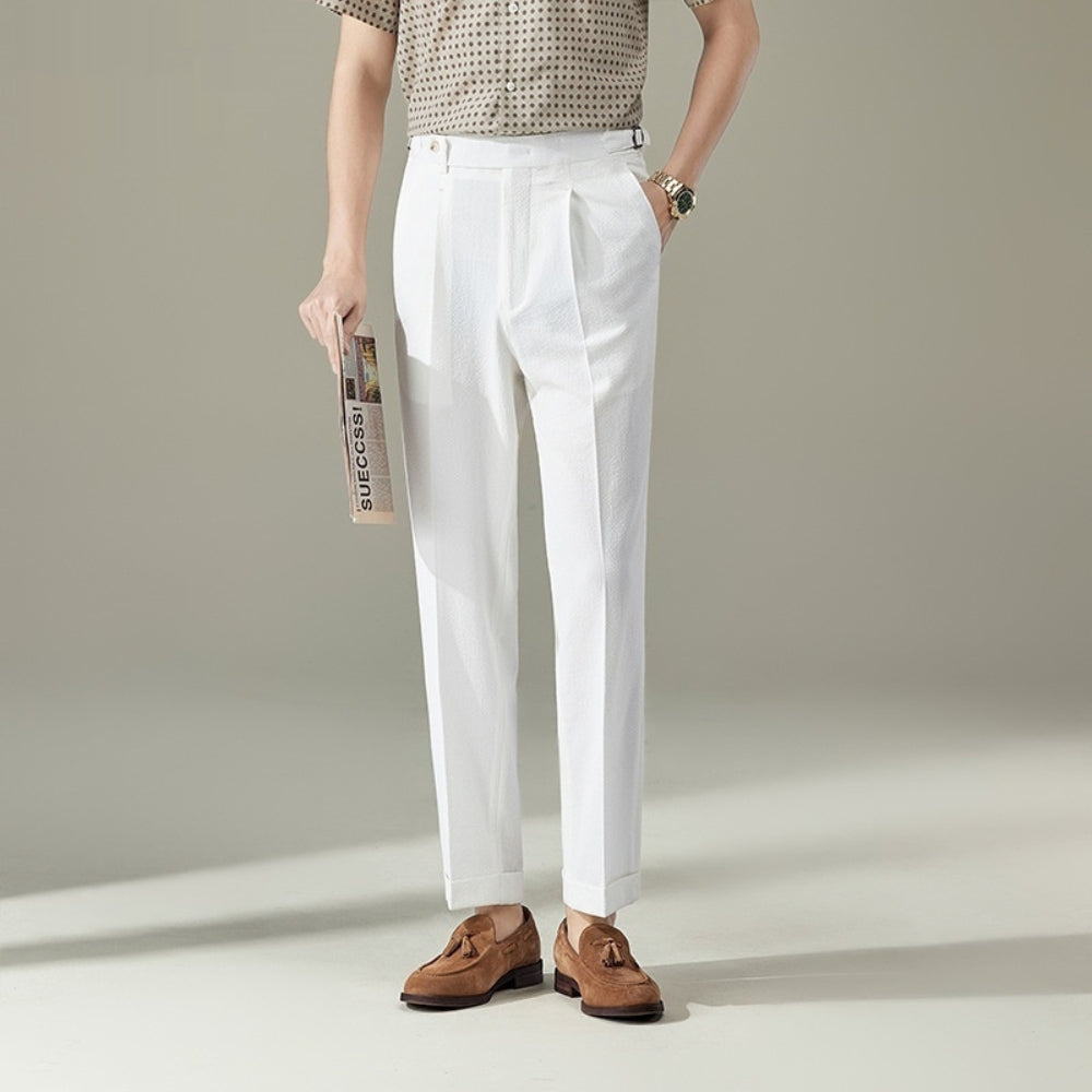 MV Italian Seersucker Loose Trousers