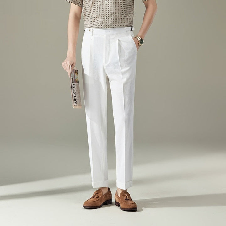 MV Italian Seersucker Loose Trousers