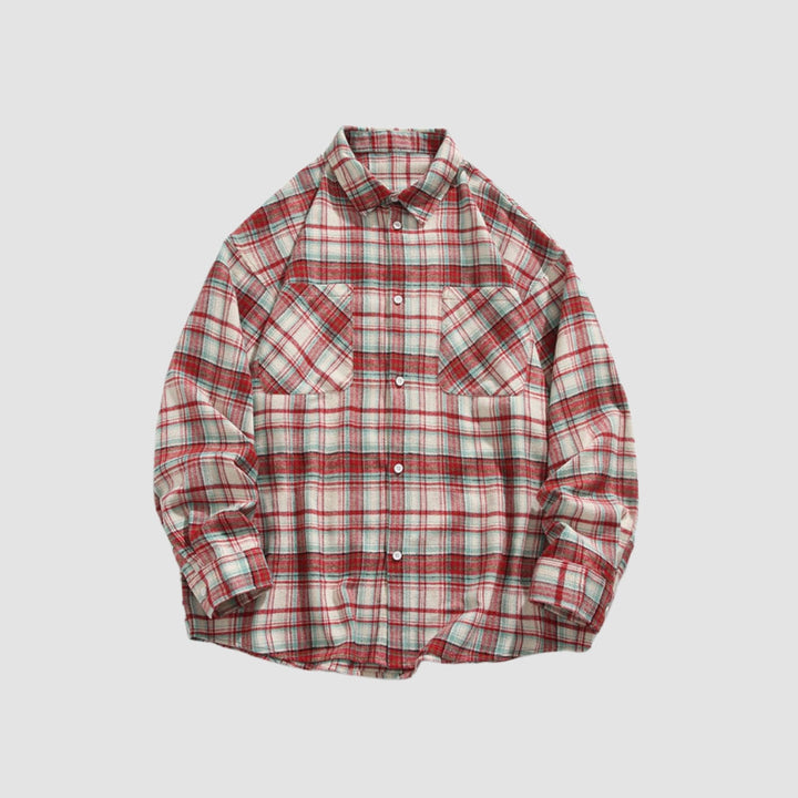 MV Plaid Loose Casual Shirt