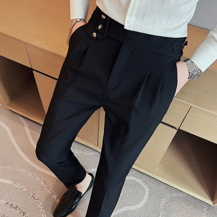 MV High-Waist Naples Straight-Leg Trousers