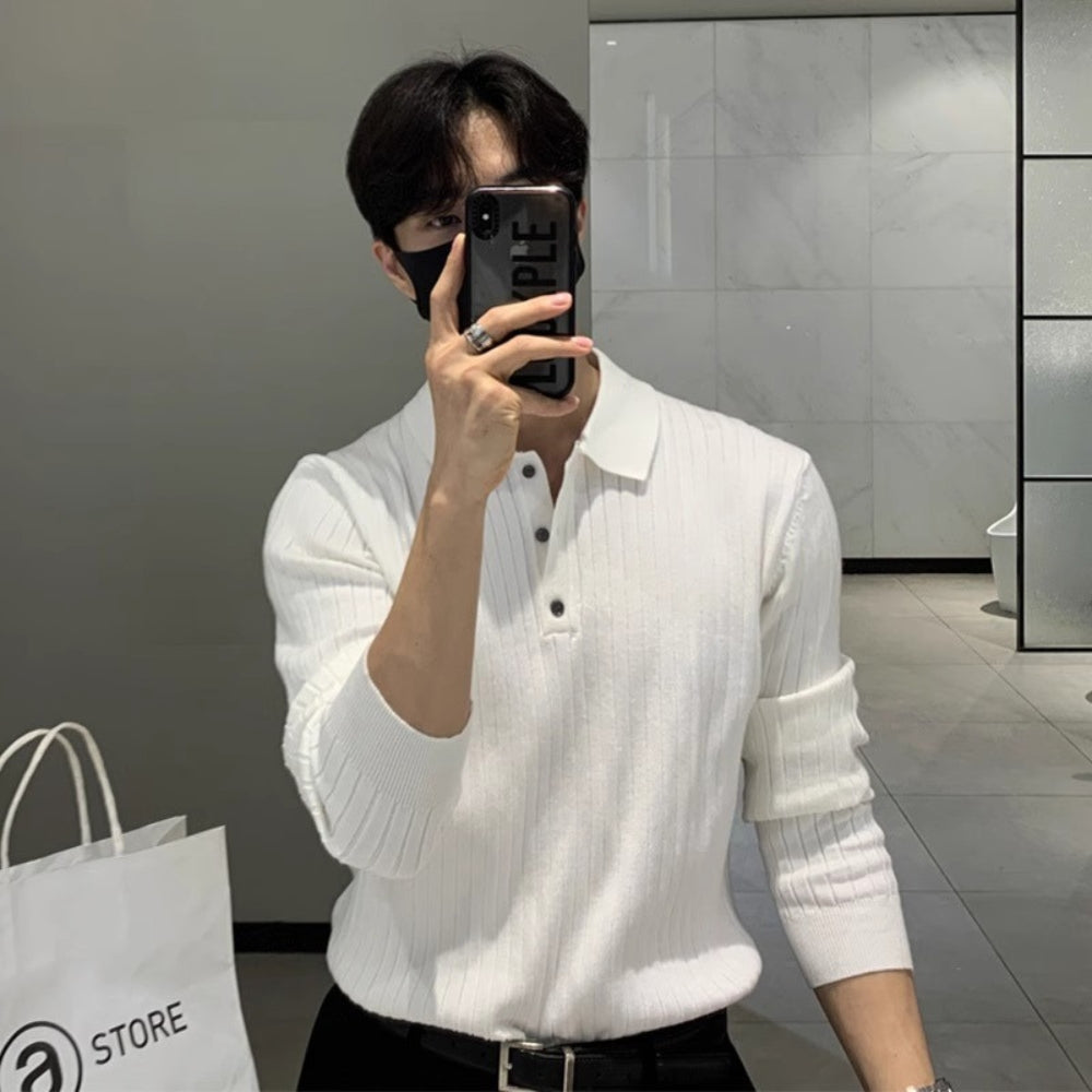 MV Korean-Style Polo Sweater