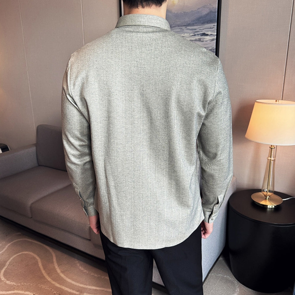 MV Thickened Woolen Zipper Shirt Jacket