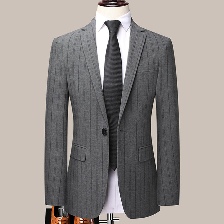 MV Italian Style Slim Fit Striped Two-Piece Suit