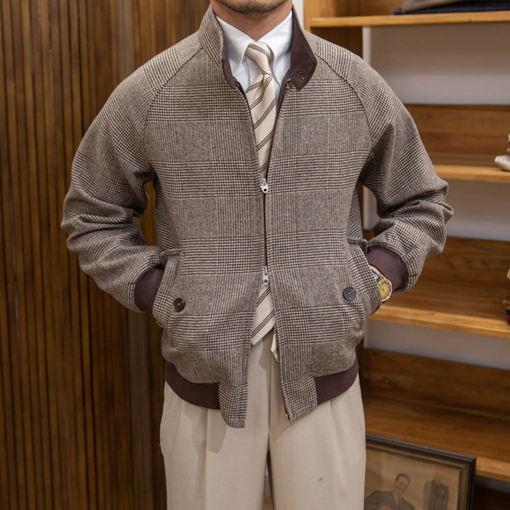 MV Stand Collar Harrington Wool Jacket