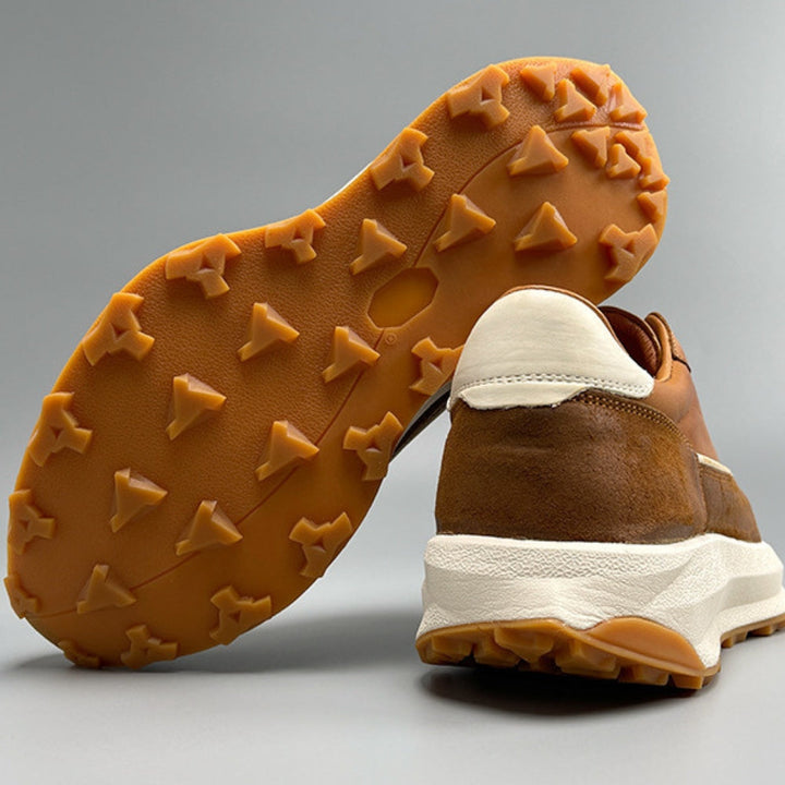 MV Casual Breathable Thick Bottom Leather Sneakers