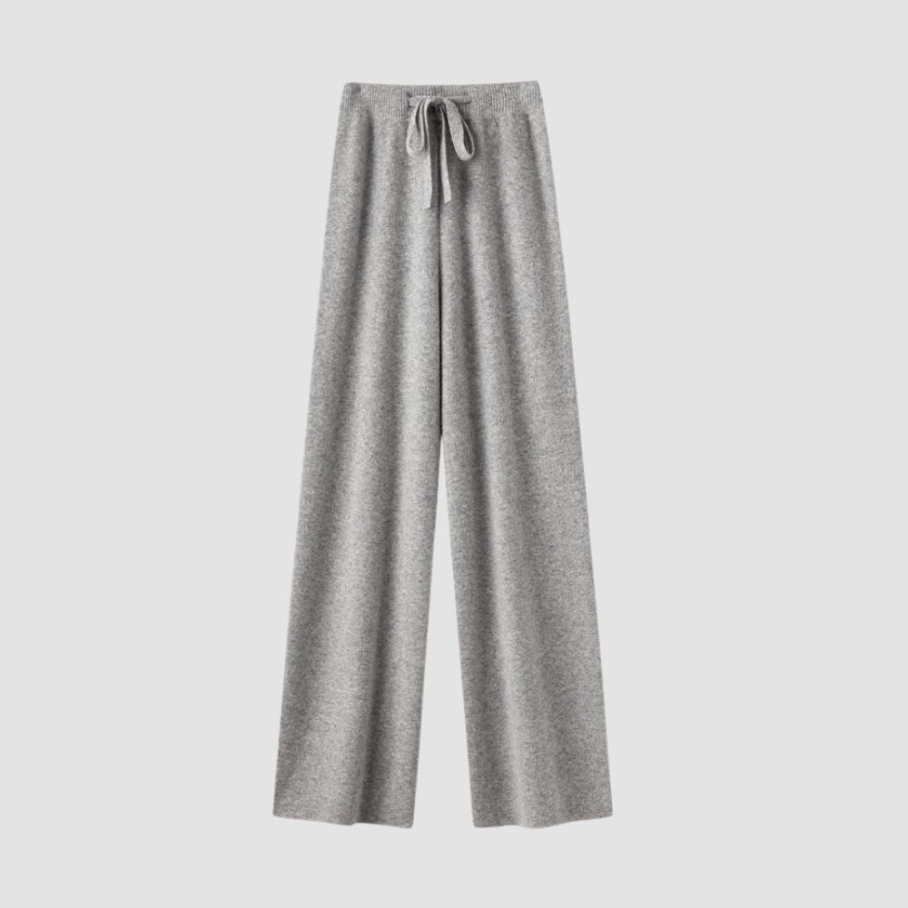 MV 100% Wool Wide-Leg High Waist Pants