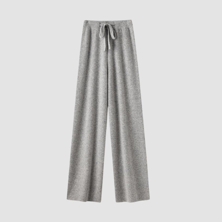MV 100% Wool Wide-Leg High Waist Pants