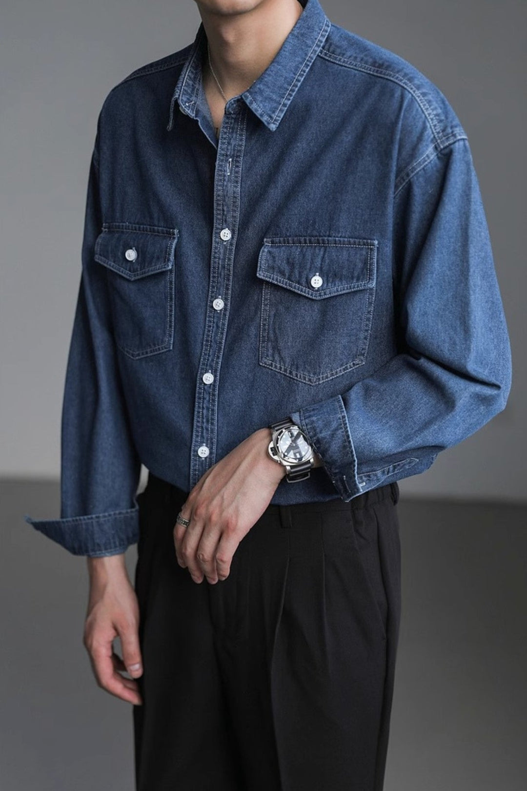 MV Loose Washed Denim Shirt