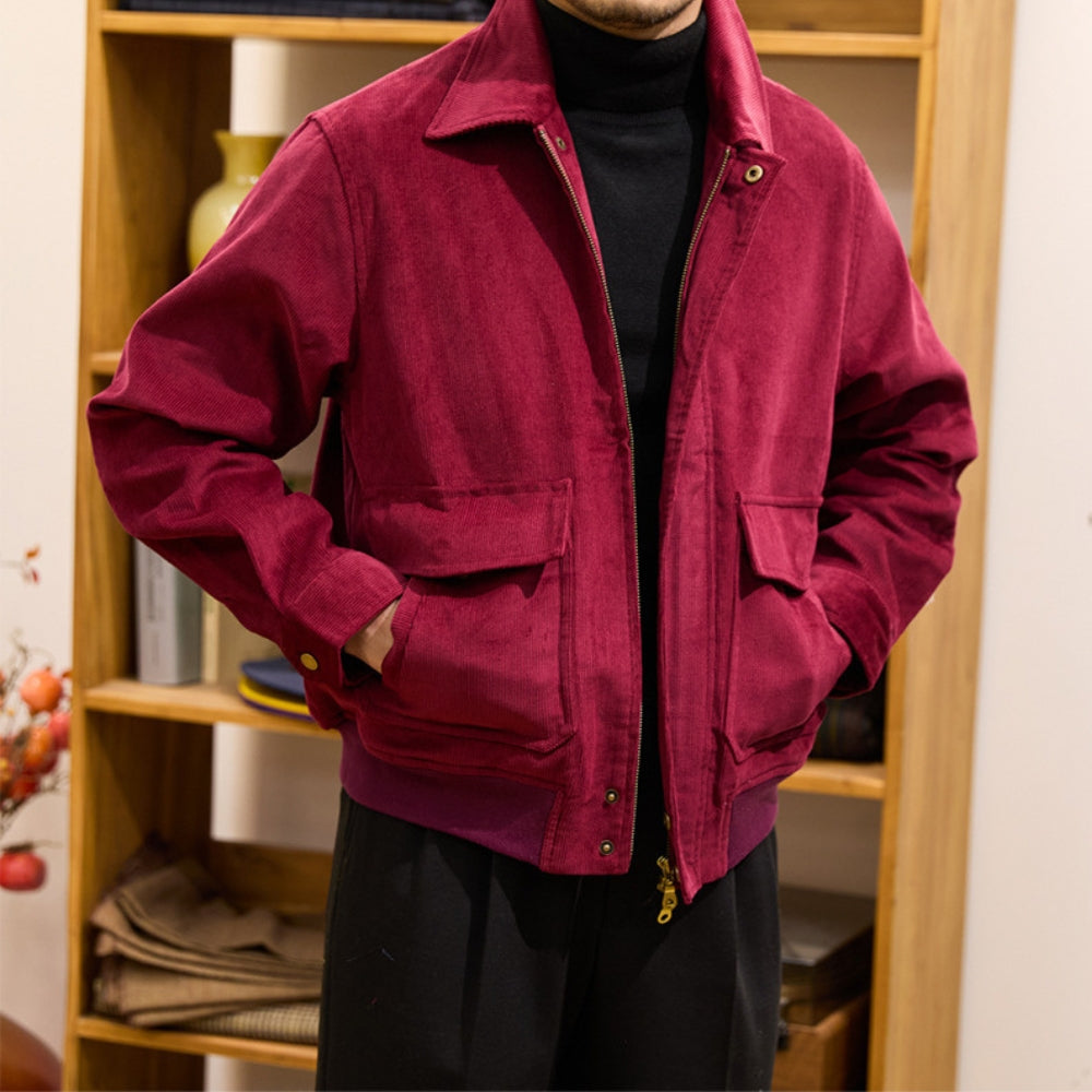 MV Classic Khaki Corduroy Windbreaker Jacket