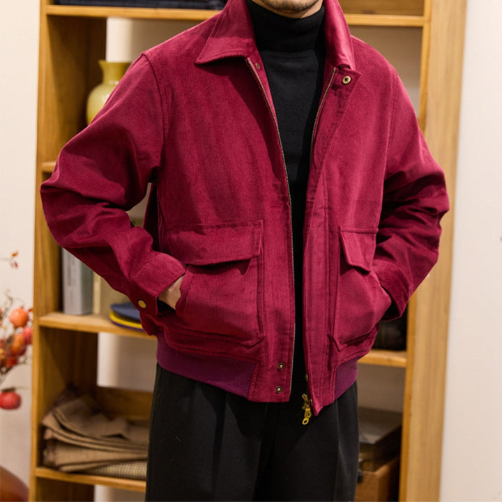 MV Classic Khaki Corduroy Windbreaker Jacket