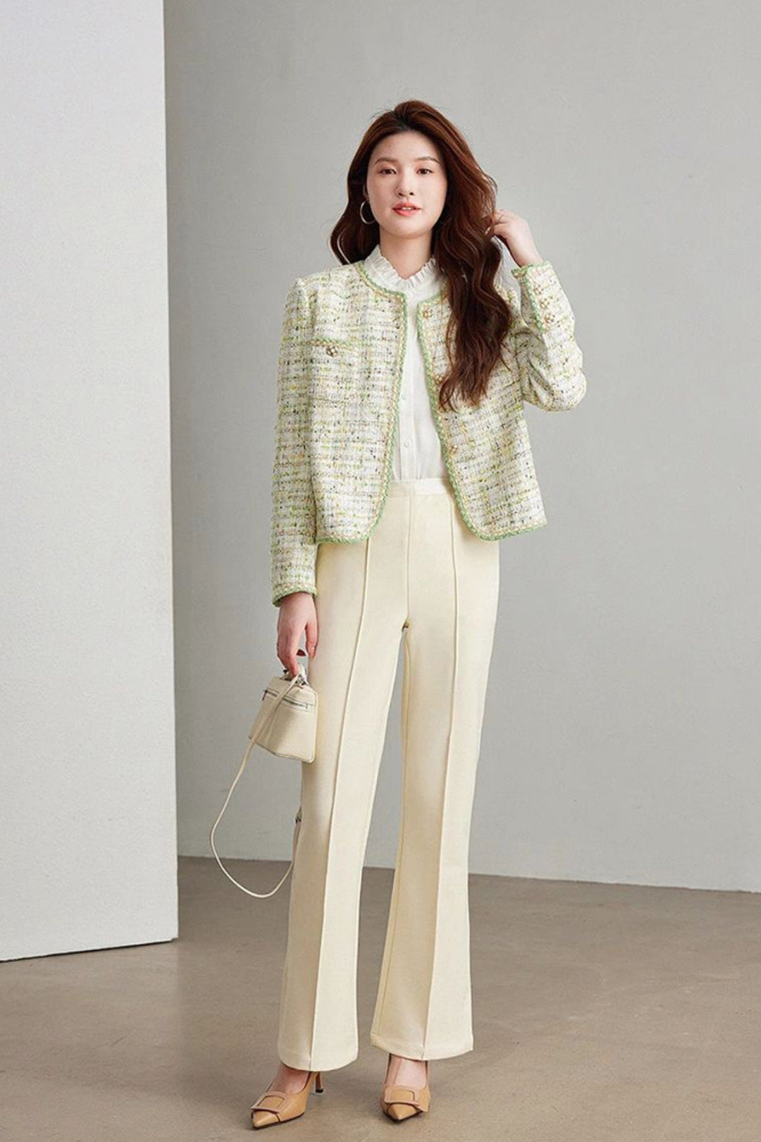 MV Green Chanel-Inspired Breathable Short Jacket