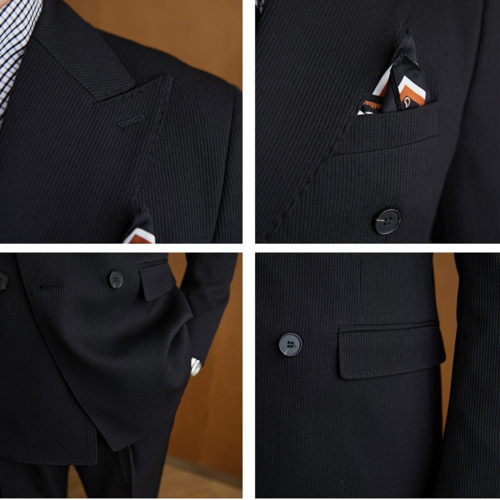 MV Elegant Naples Double-Breasted Suit (Jacket + Trousers set)