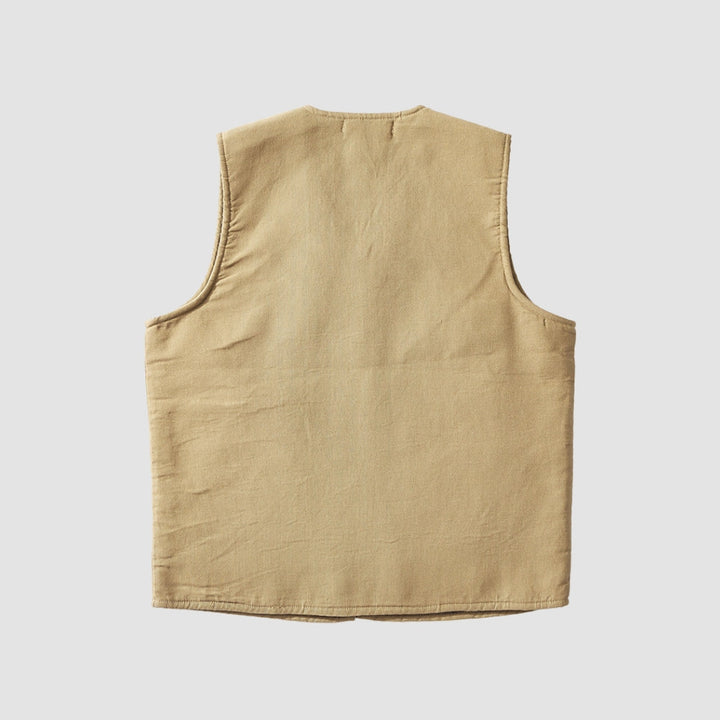 MV Navy Lambskin Wool Vest