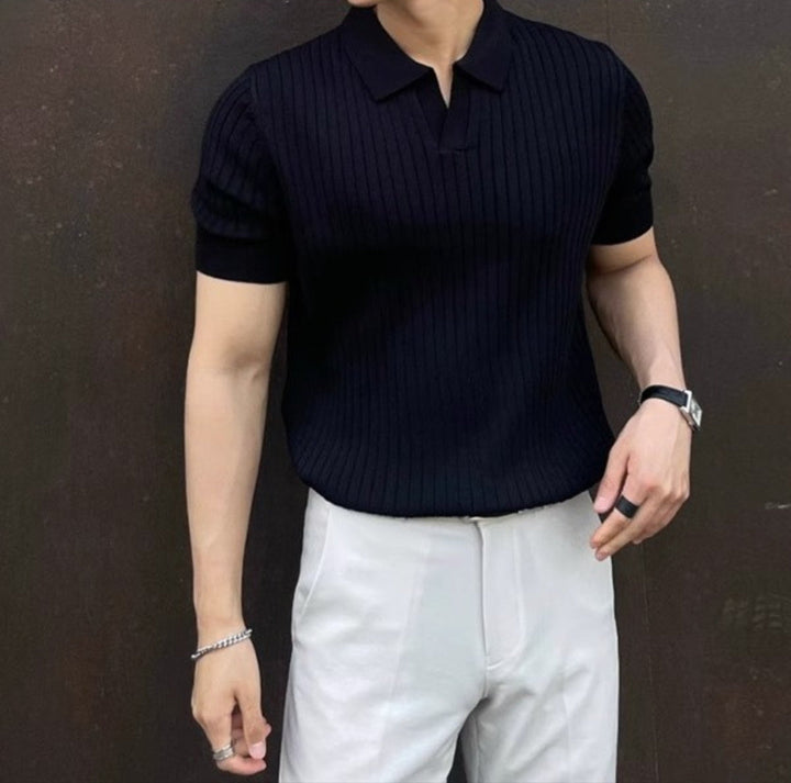 MV Athletic Fit Knitted Polo Shirt