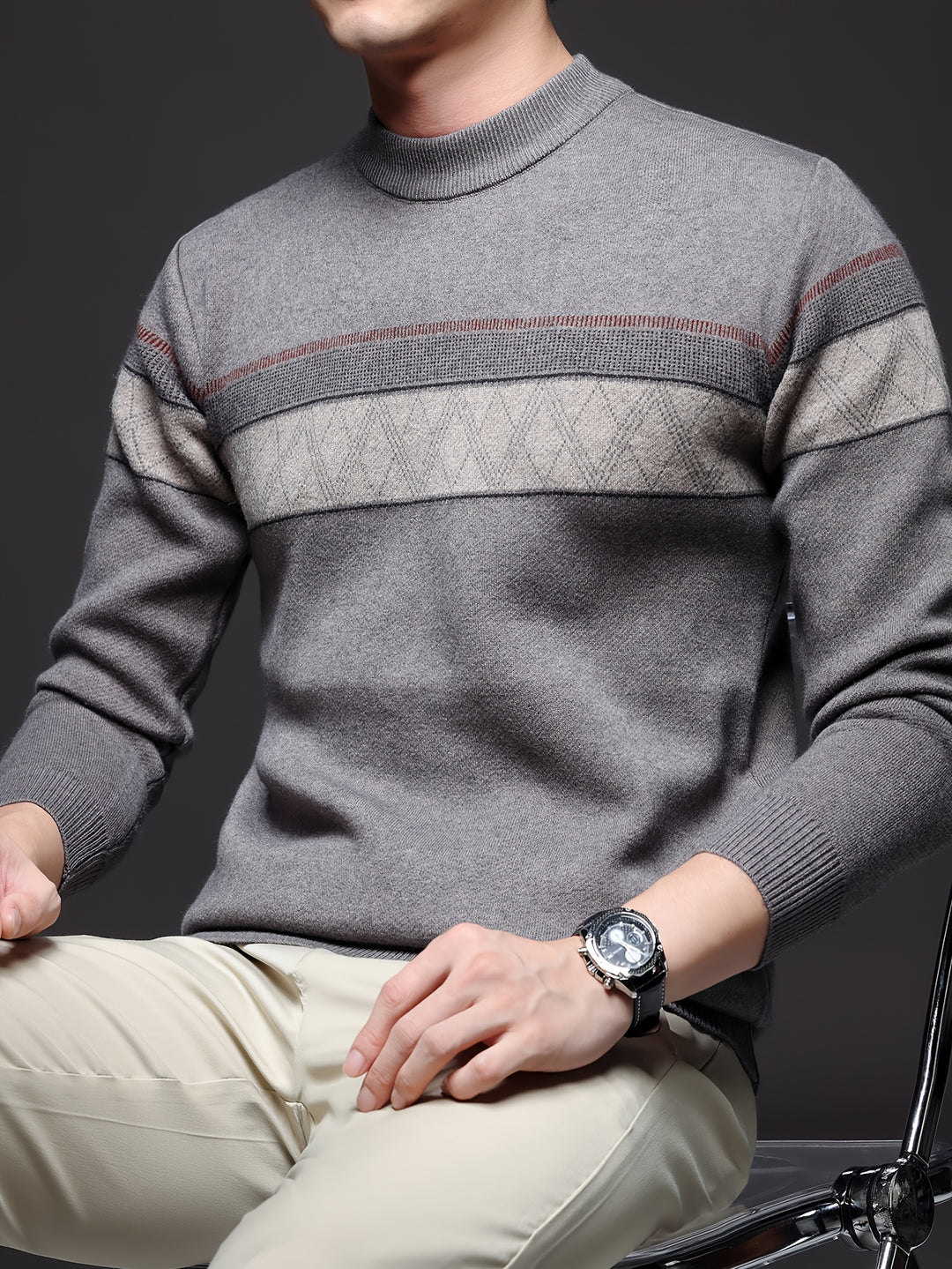Derrick™ | Soft Knit Striped Pullover