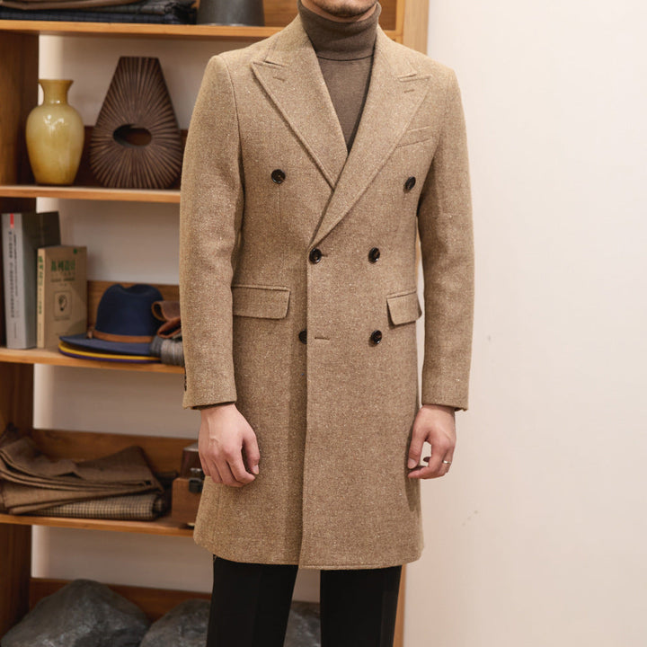 MV Italian Warm Double-Breasted Wool Coat