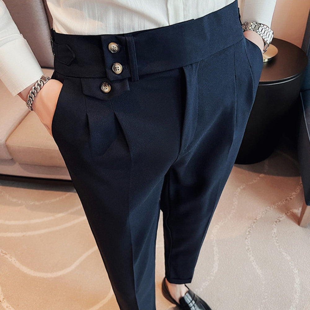 MV High-Waist Naples Straight-Leg Trousers