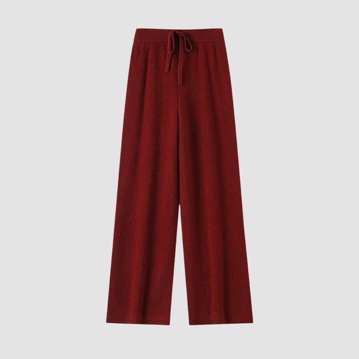 MV 100% Wool Wide-Leg High Waist Pants