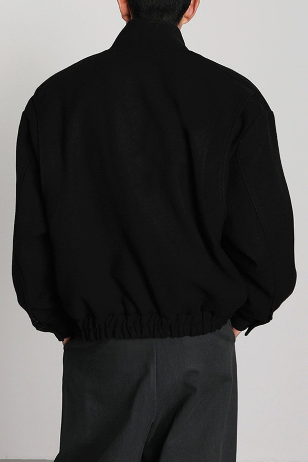 MV High-End Woolen Stand-Up Collar Jacket