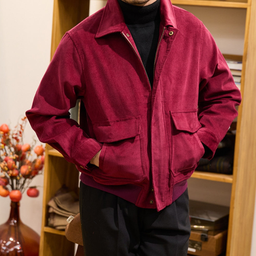 MV Classic Khaki Corduroy Windbreaker Jacket