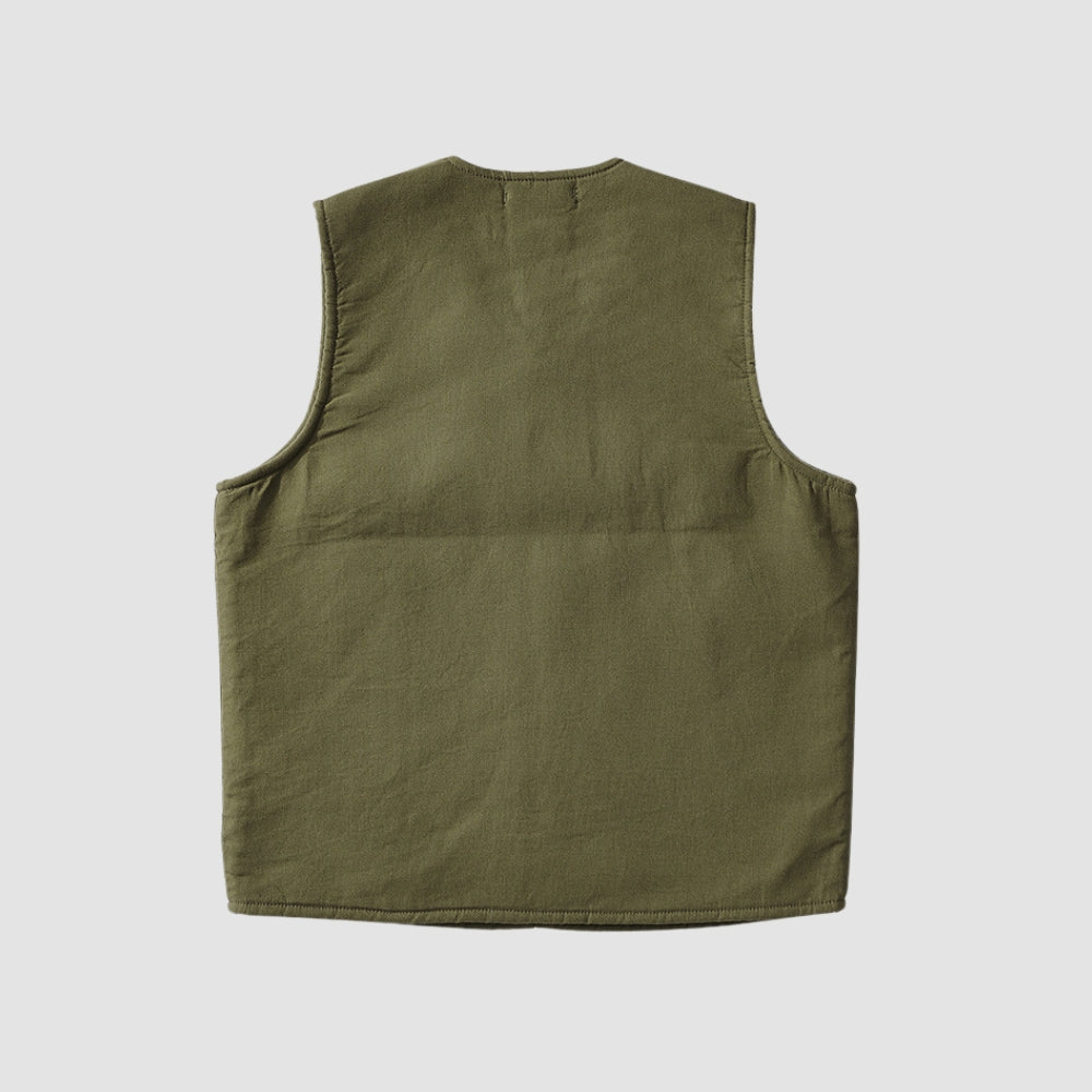 MV Navy Lambskin Wool Vest