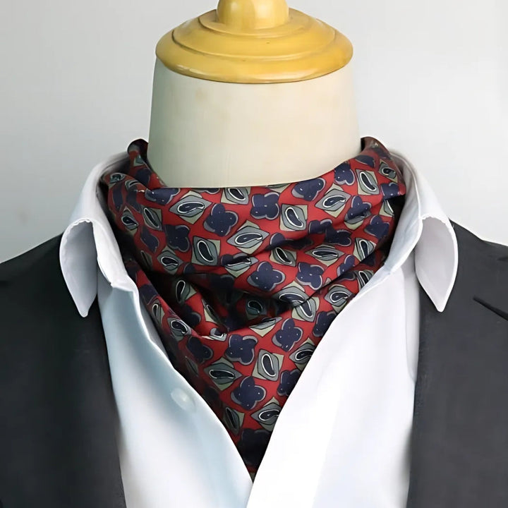 MV Retro Print Silk Scarf