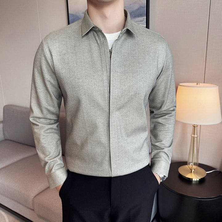 MV Thickened Woolen Zipper Shirt Jacket