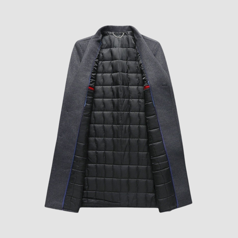 MV Long Suit Collar Wool Coat