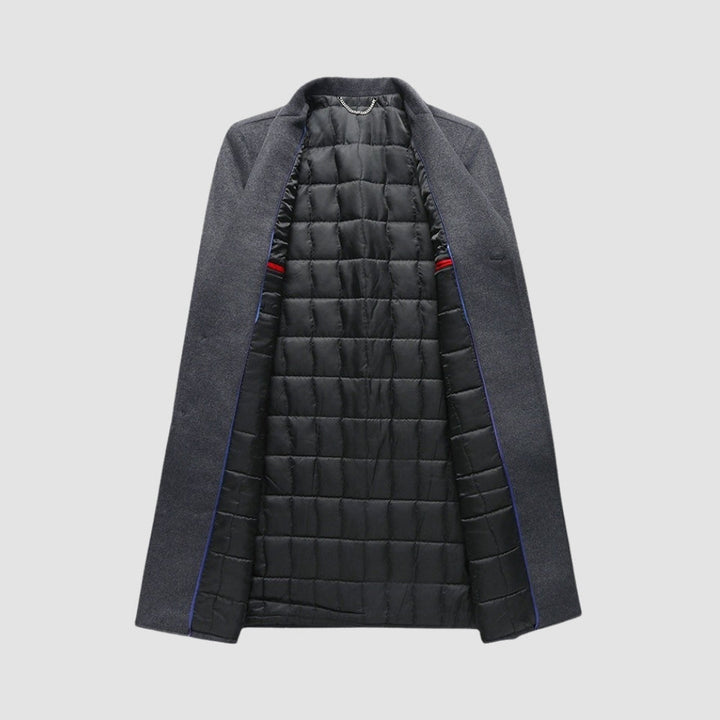 MV Long Suit Collar Wool Coat