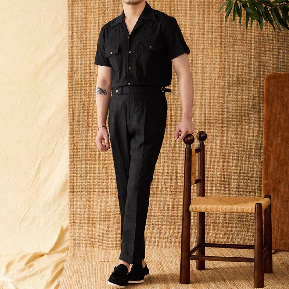 MV Cotton Cuban Collar Thin Shirt