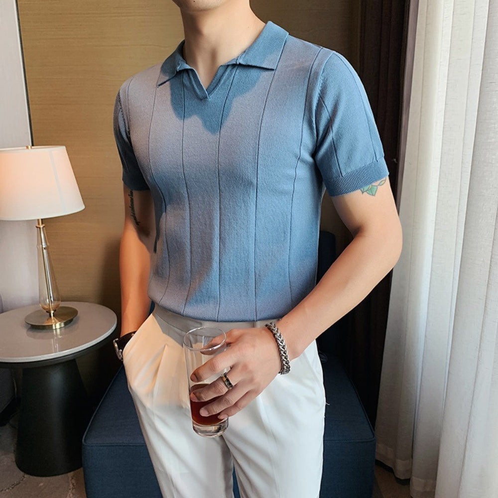 MV V-Neck Ice Silk POLO T-Shirt
