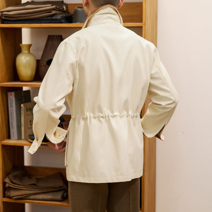 MV Warm Khaki Windbreaker Lapel Jacket