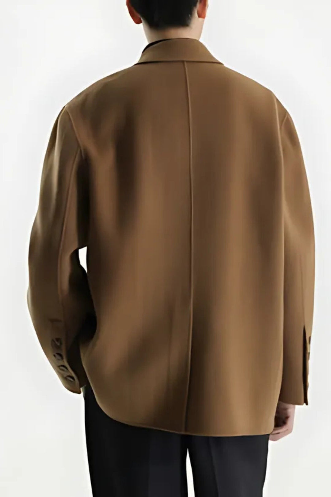 MV Peak Lapel Double-Faced Wool Suit Jacket