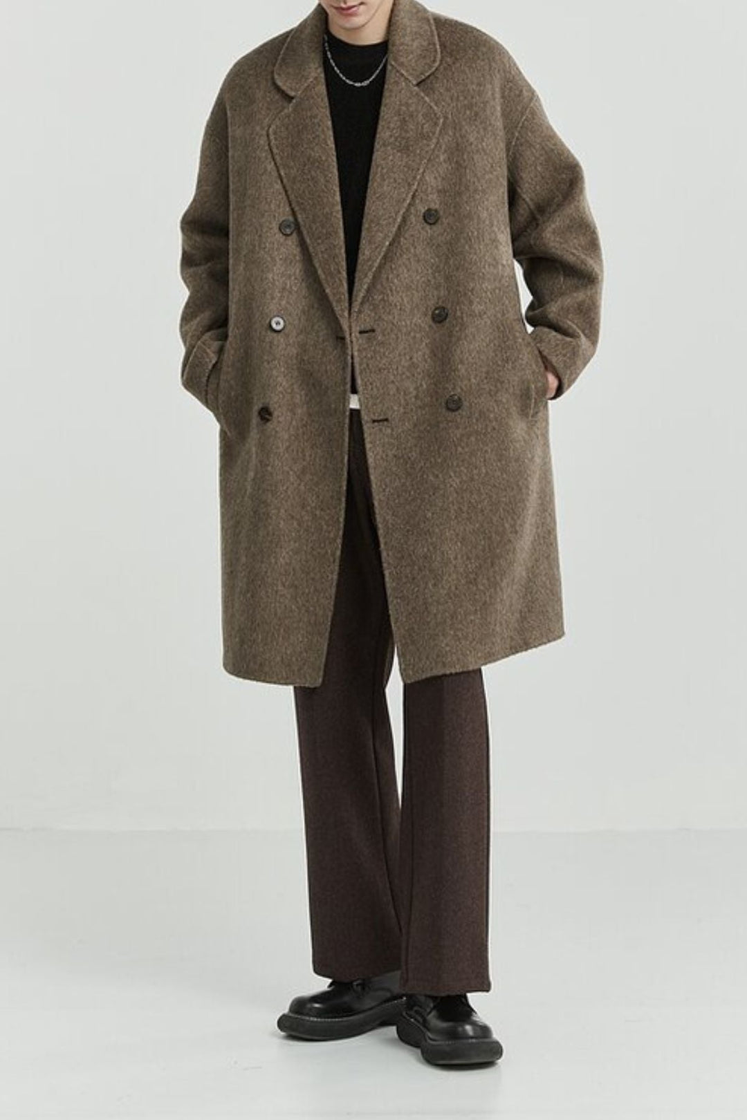 MV Double-Sided Woolen Mid-Length Coat