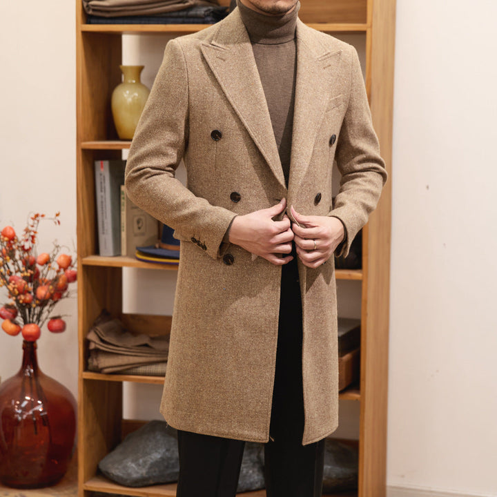 MV Italian Warm Double-Breasted Wool Coat