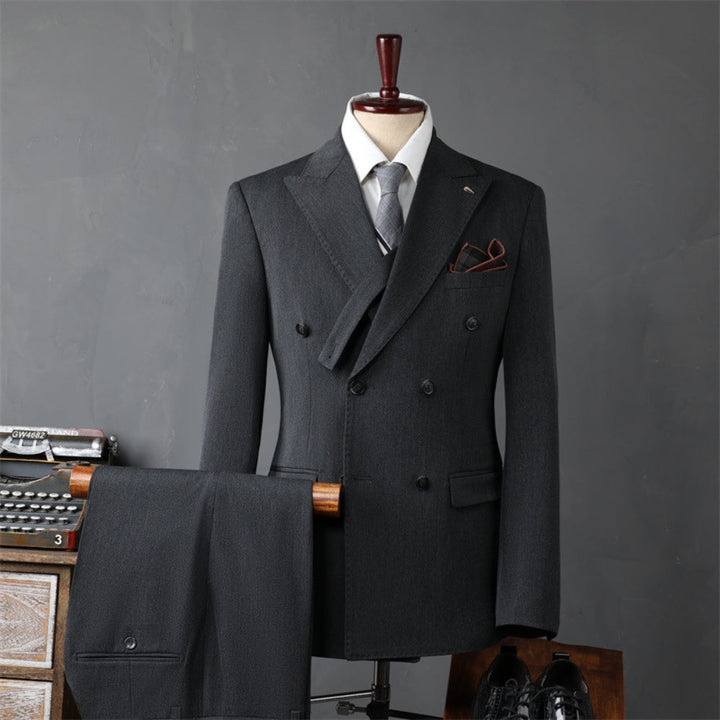 MV Double-Breasted Three-Piece Suit