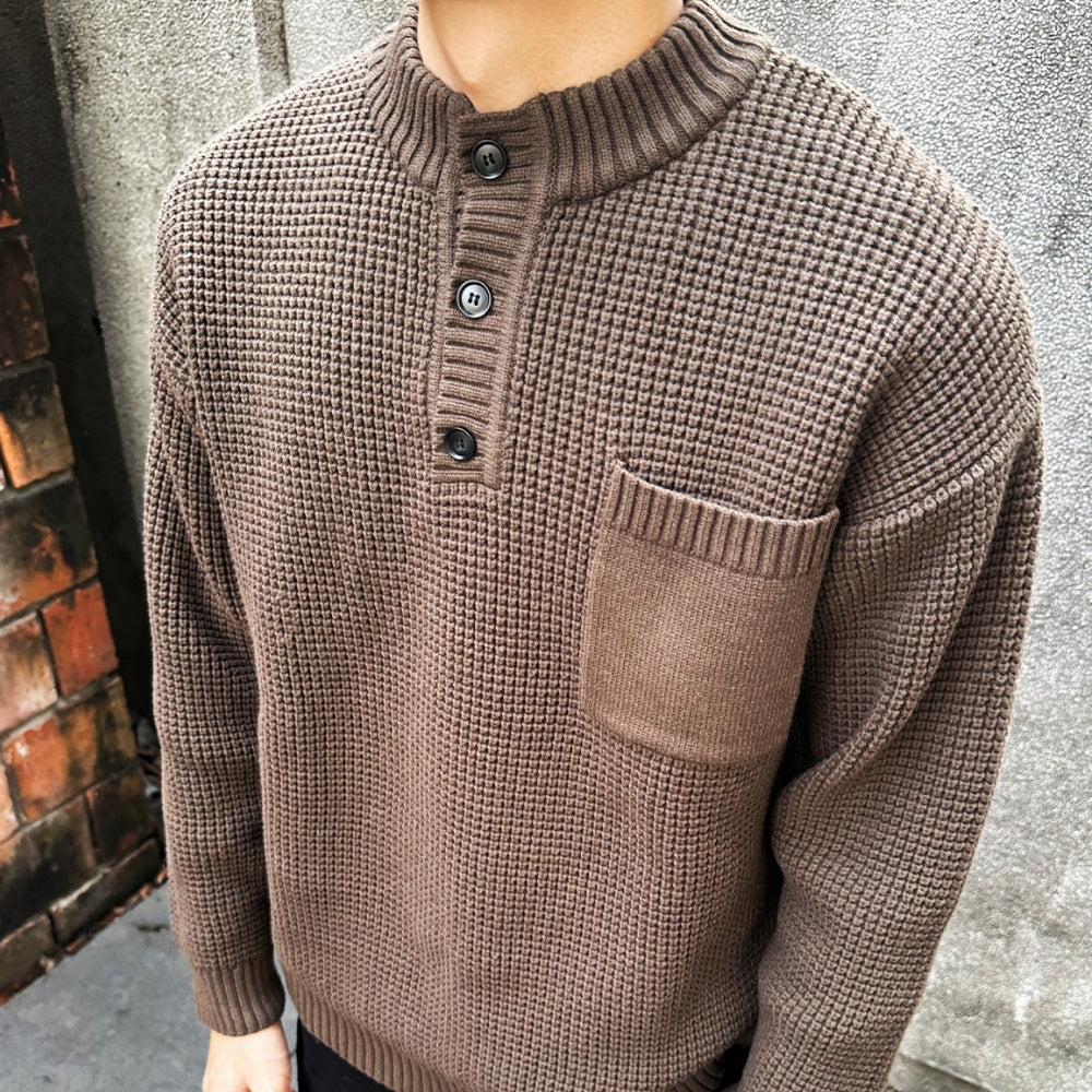 MV Round Neck Collar Old Money Style Sweater