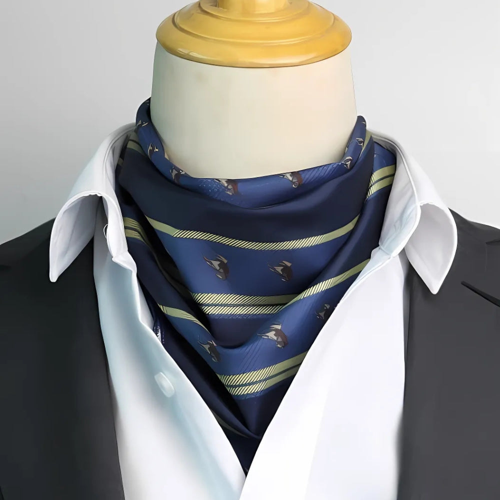 MV Retro Print Silk Scarf