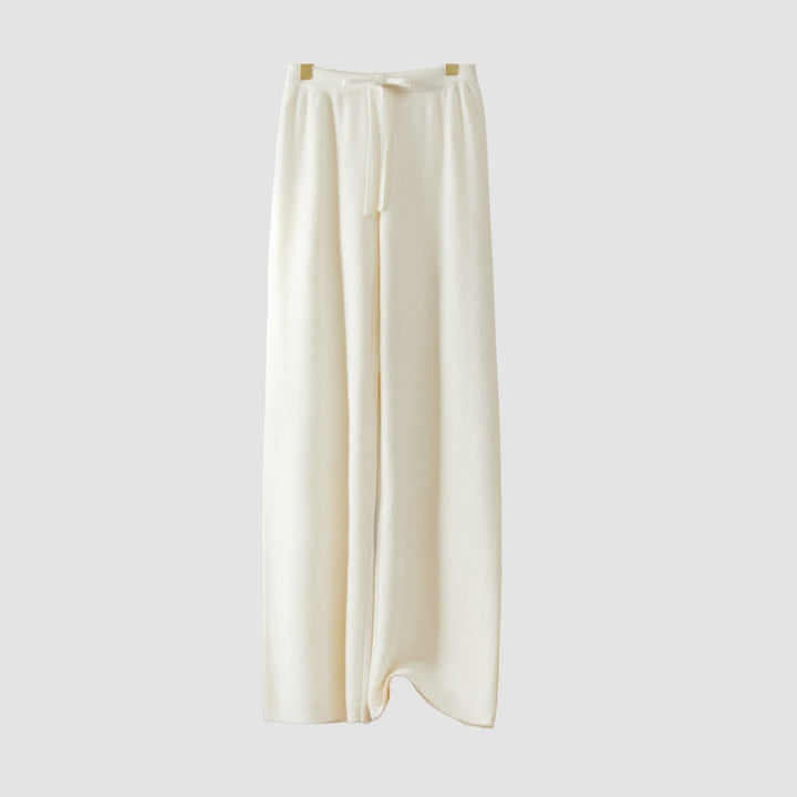 MV 100% Wool Wide-Leg High Waist Pants